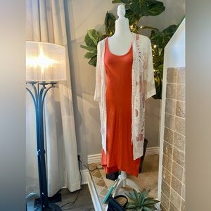 Embroidered cover up